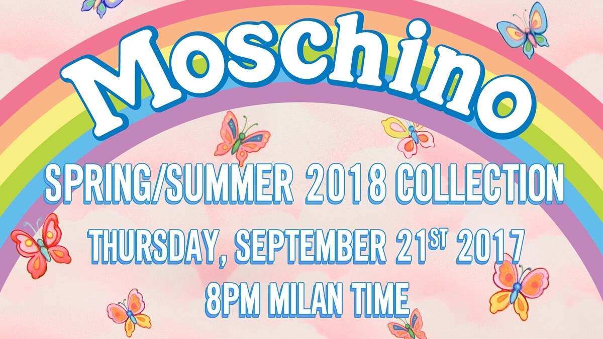 【Live】線上看！Moschino 2018春夏大秀，將在9/22凌晨2點登場