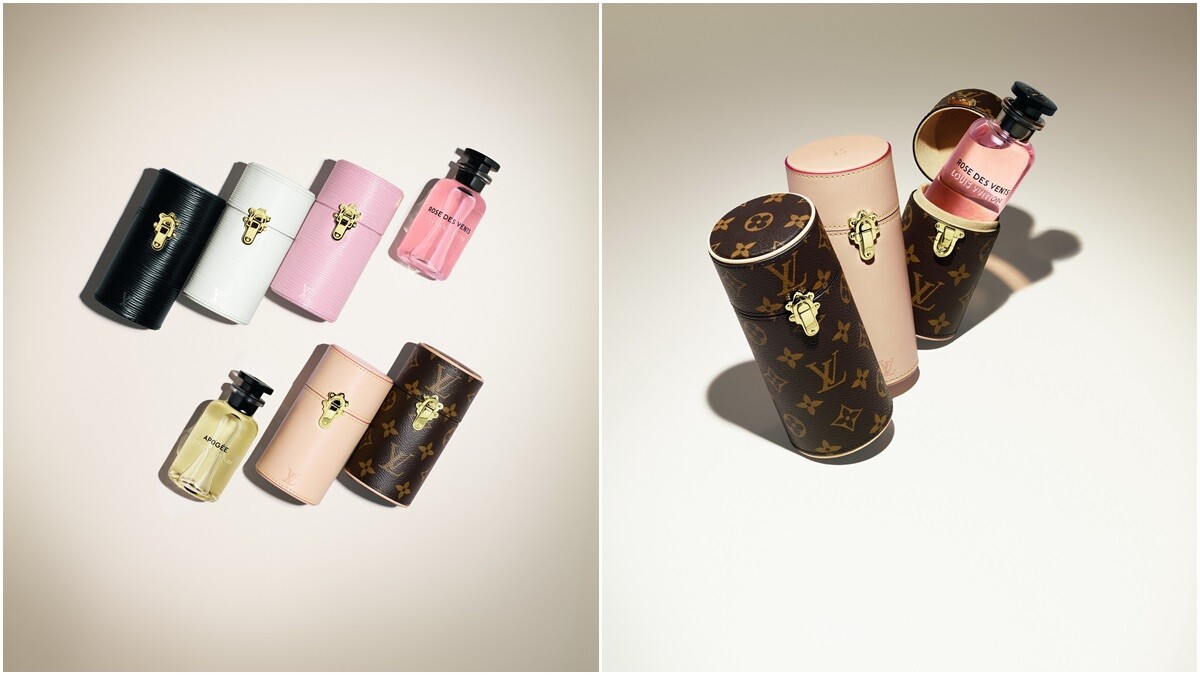 時髦黑、純淨白、粉嫩紅、經典Monogram帆布…路易威登再推全新系列旅行裝香水盒
