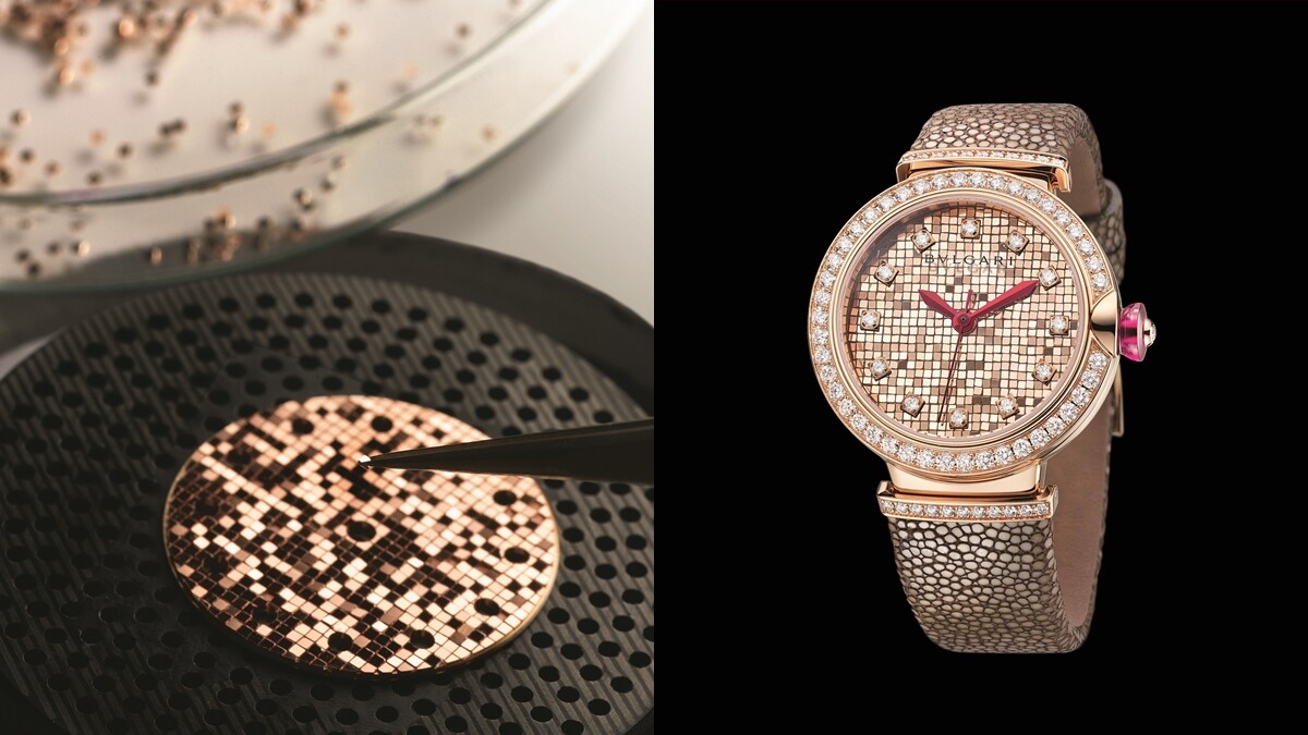 【鐘錶小學堂】700個微型金磚、每塊大小0.84mm…寶格麗Bulgari Lucea Mosaic腕錶的工藝揭密！