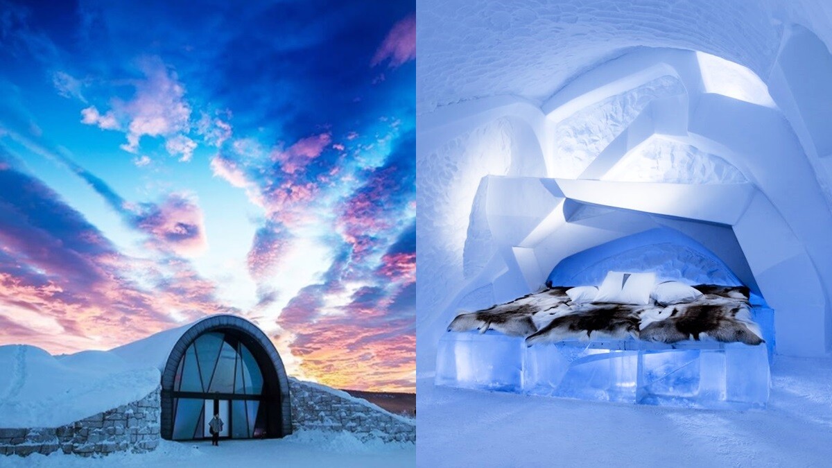 當個冰女王睡在冰塊上！冰雕設計師聯手打造瑞典限定冰屋酒店