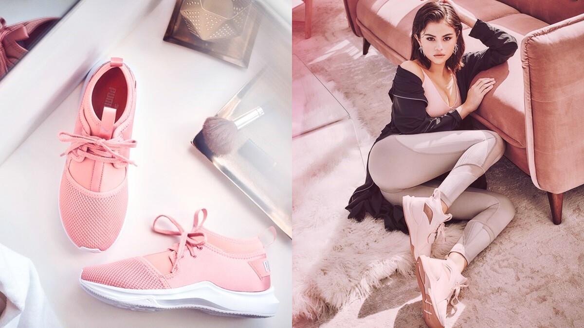 這雙浪漫玫瑰粉鞋款必收！Selena Gomez 帥氣詮釋 PUMA 最新芭蕾風格新球鞋
