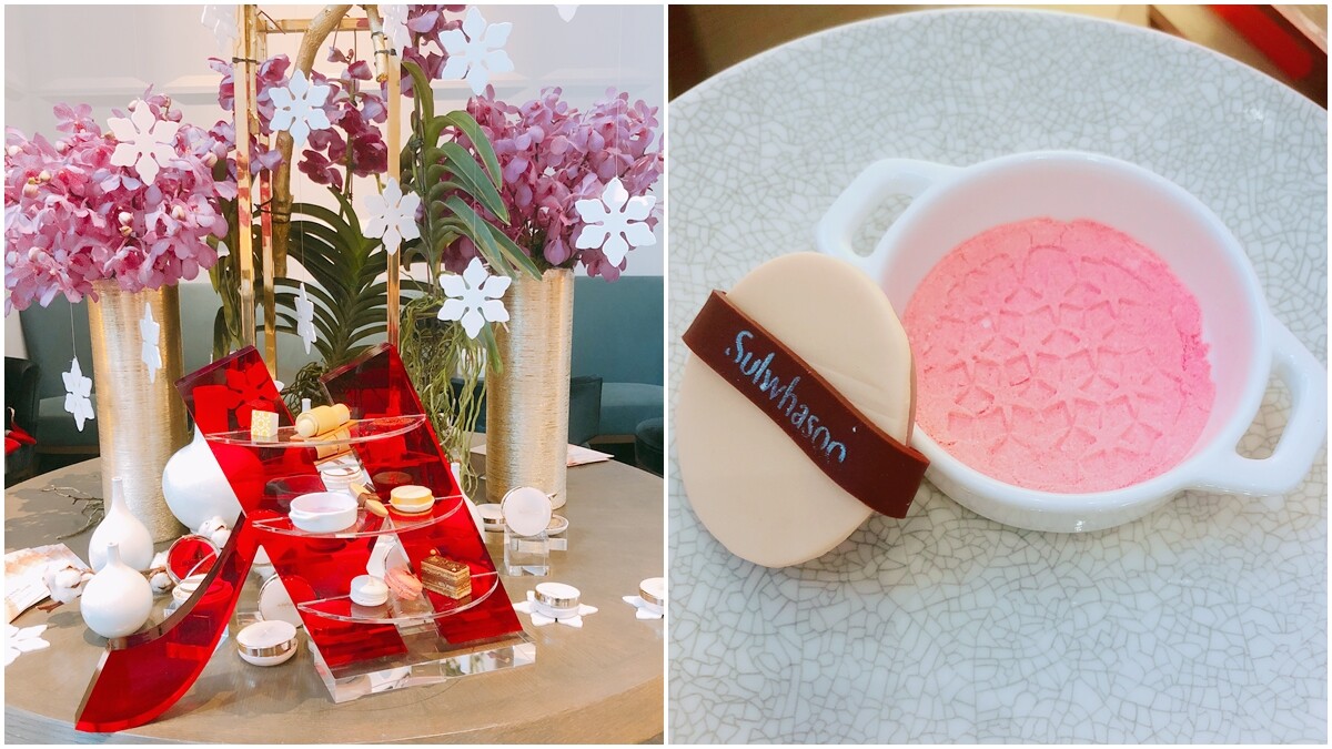 用棉花糖做成了可以吃的氣墊粉撲！雪花秀X台北萬豪酒店創意十足的聯名下午茶