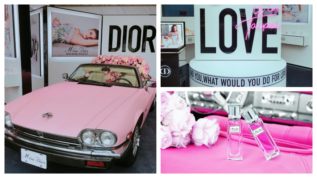 完全太浪漫！迪奧重現娜塔莉波曼在Miss Dior廣告中粉紅復古車場景 打卡還能獲得巴黎空運來的小禮物！