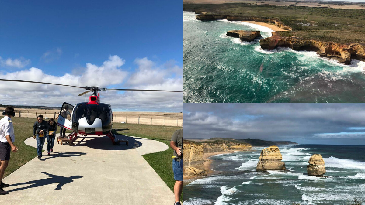  坐上直升機鳥瞰最過癮！澳洲墨爾本Great Ocean Road，十二門徒岩、島灣壯闊美景盡收眼底
