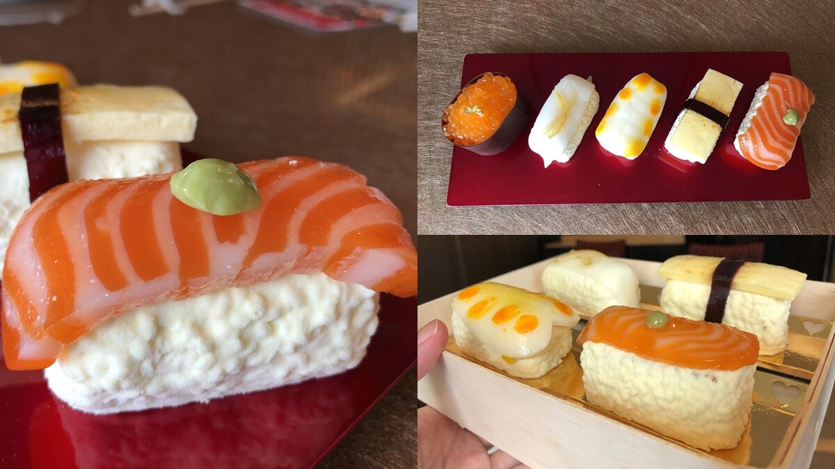 真的不是壽司啦！超逼真鮭魚卵、鮭魚握壽司...神旺「普諾麵包坊」推出5款超萌壽司蛋糕