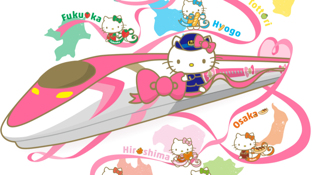 閨蜜們揪團啦！「Hello Kitty新幹線」列車6月底正式登場，跟著Kitty列車長遊日本啦～