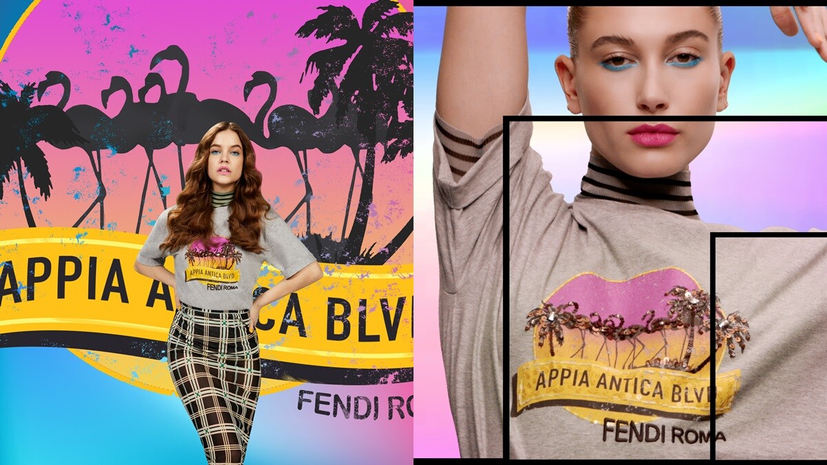 每一件都可愛到想要收藏！棕櫚樹、紅鶴…FENDI推出六款Pop Tour夏日T恤