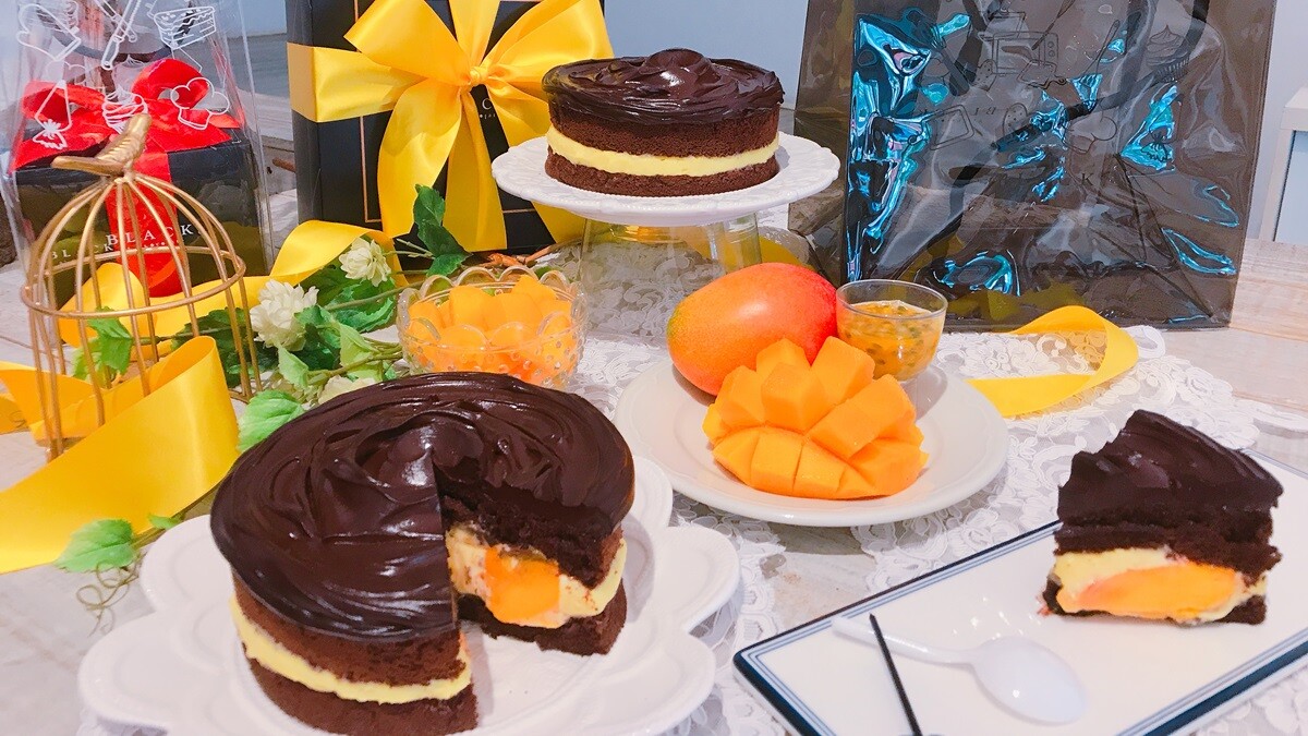 整顆芒果入蛋糕餡！BLACK As Chocolate夏季限定芒果巧克力蛋糕怎麼能不吃