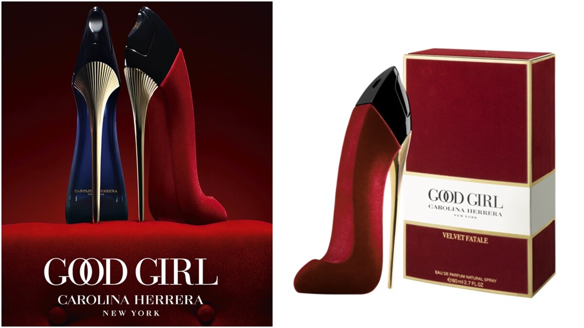 這雙金色細跟鞋換上紅絲絨鞋身！Carolina Herrera推出全新GOOD GIRL絲絨限量女性淡香精
