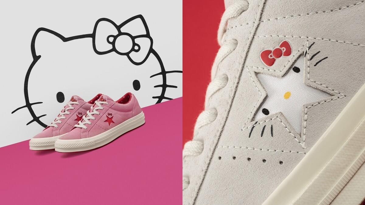 每個細節都可愛！Converse x Hello Kitty聯名系列帆布鞋 讓人少女心爆炸