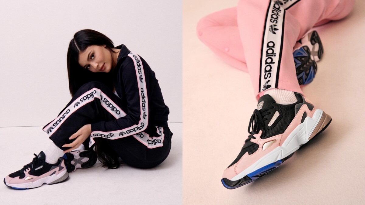 酷女孩必收這雙粉紅拼色老爹鞋！Kylie Jenner帥氣詮釋adidas Originals最新帥鞋