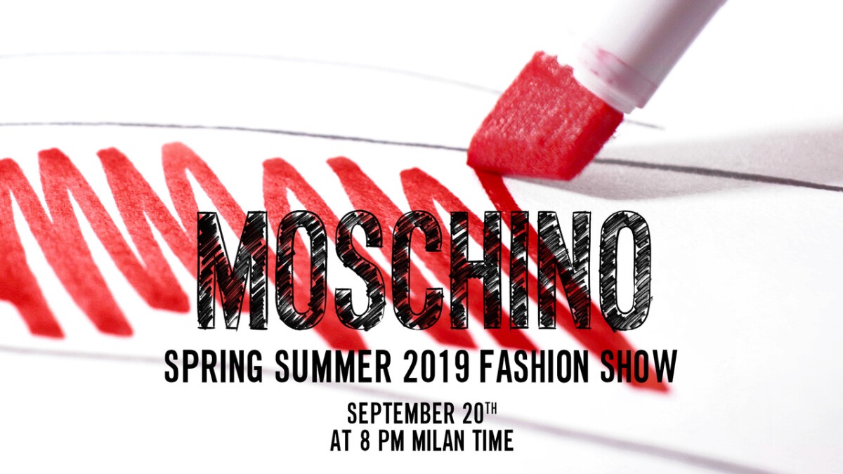【Live】線上看！MOSCHINO 2019春夏時裝大秀，將在9/21凌晨2點登場