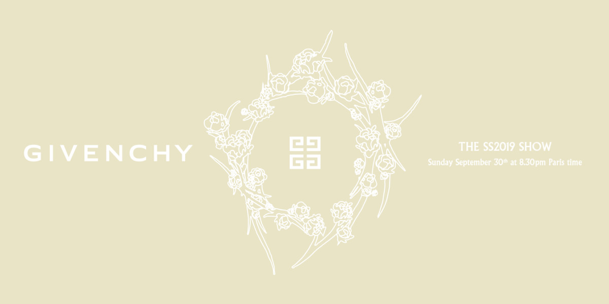 【Live】線上看！Givenchy 2019春夏時裝大秀，將在10/1凌晨2點半登場