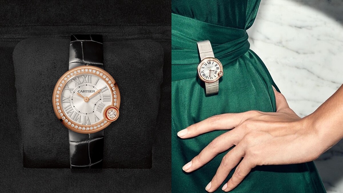 【編輯開箱】Cartier卡地亞「Ballon Blanc」白氣球女錶的細節公開，陽光飾紋錶盤、銀質時標、劍型指針、四點鐘位置鑲嵌鑽石…優雅氣質爆棚！