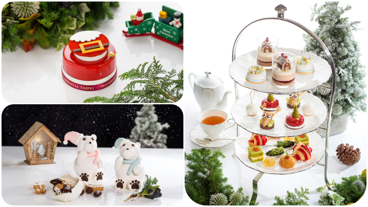 耶誕雪屋、聖誕樹、驚喜球 文華餅房+青隅用縮小燈幻化耶誕景象午茶