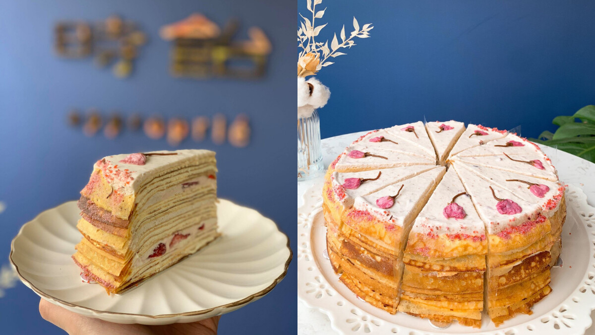 這款夢幻口味又要開搶啦！網路超人氣甜點時飴Approprié推出限量「櫻花草莓」千層蛋糕，3/18開放訂購