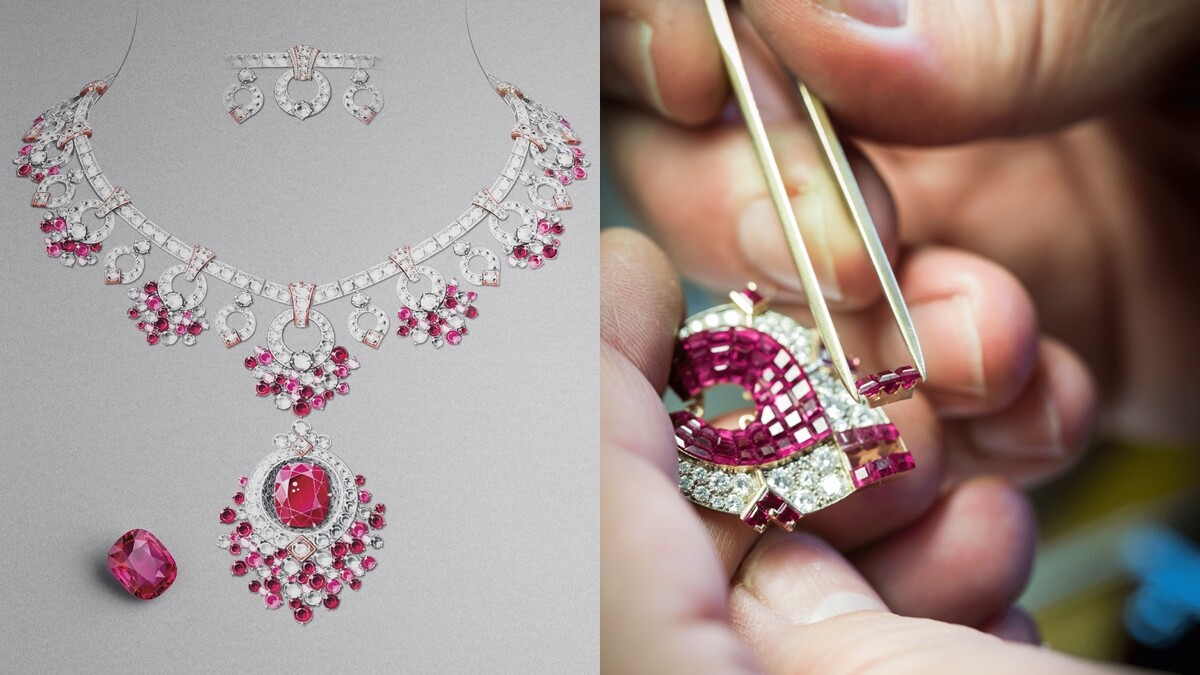 Van Cleef & Arpels梵克雅寶「Treasure of Rubies」頂級珠寶系列的四大工藝