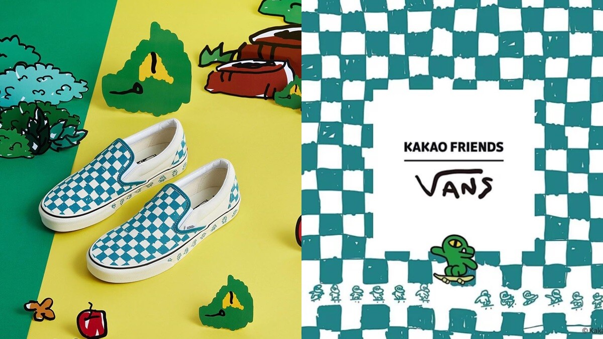 史上最萌帆布鞋誕生！VANS推出KAKAO FRIENDS聯名系列，這雙天空藍鱷魚懶人鞋絕對會大賣