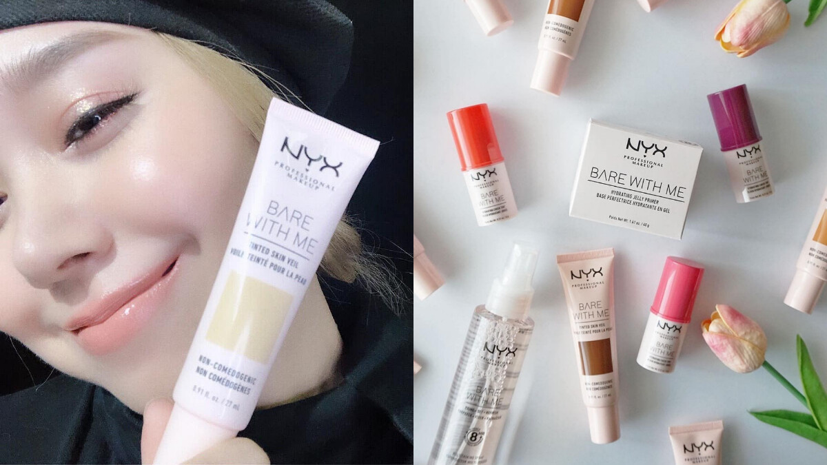 NYX換上粉紅包裝，推出裸妝感「妝前保濕、輕粉底、頰彩棒」，讓妝容清新水感貼一整天！
