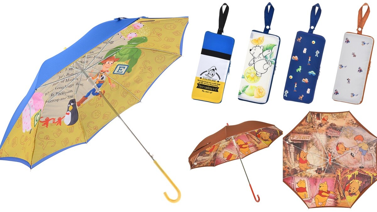 梅雨季不憂鬱！迪士尼小熊維尼雨傘讓你下雨也有好心情，雨傘內玩具總動員、阿拉丁……連傘柄都超可愛