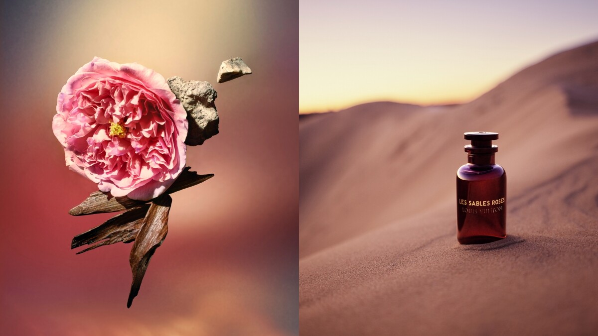 「玫瑰和沉香，揉合了熱情與冷艷」LV路易威登再推Les Sables Roses淡香水，絕美莫蘭迪紅瓶身太優雅