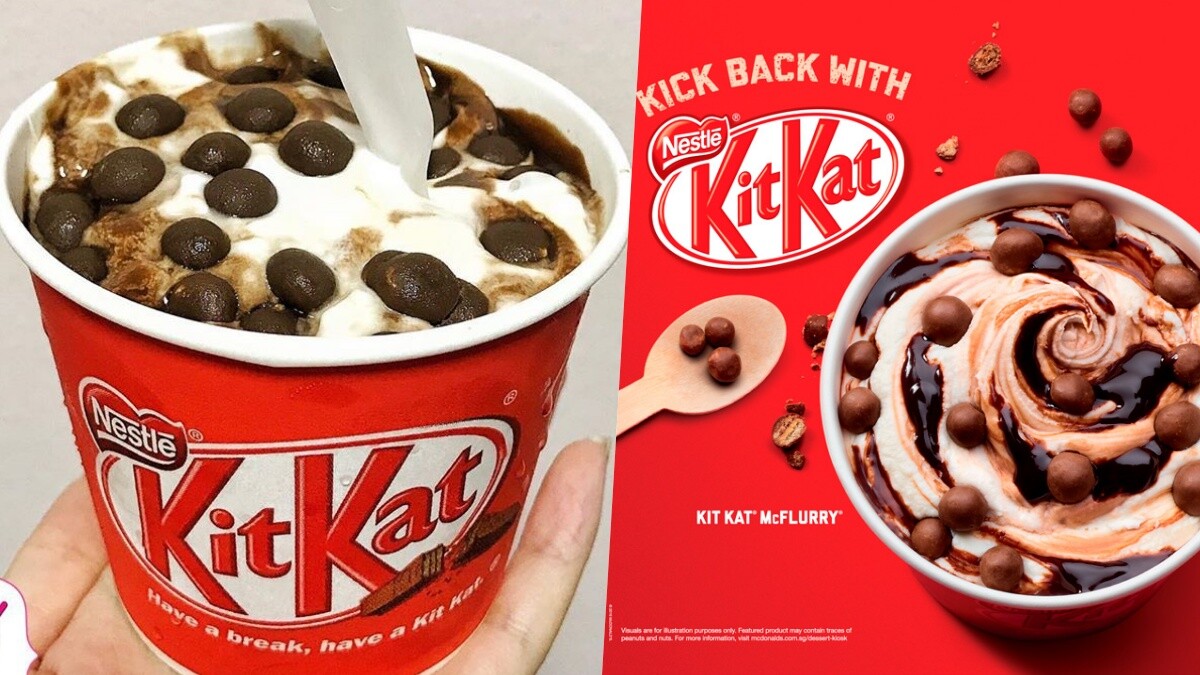 這裡才吃得到！麥當勞推出「KitKat巧克力冰炫風」滿滿巧克力碎片與香草冰淇淋，每一口都是療癒百分百