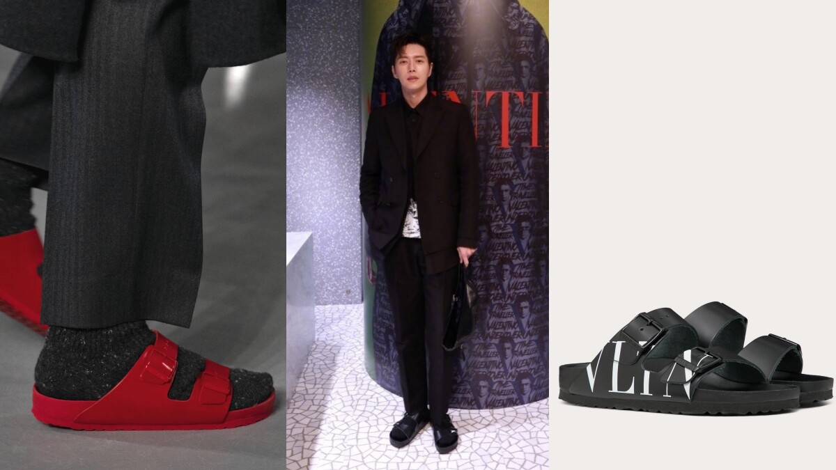 今夏最時髦的涼拖鞋就是這一雙！BIRKENSTOCK x VALENTINO紅黑兩色聯名鞋，終於等到台灣開賣
