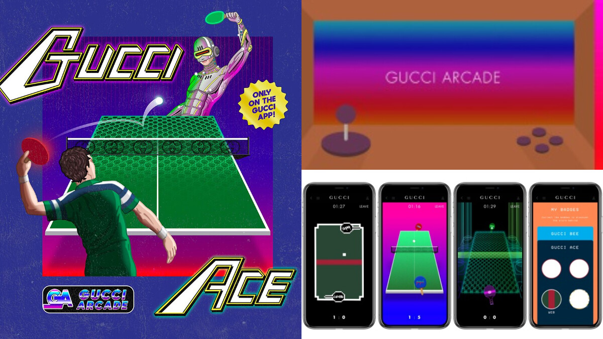 最時髦的手遊無誤！Gucci App推出全新遊戲廳功能，致敬小精靈等超經典復古電玩！