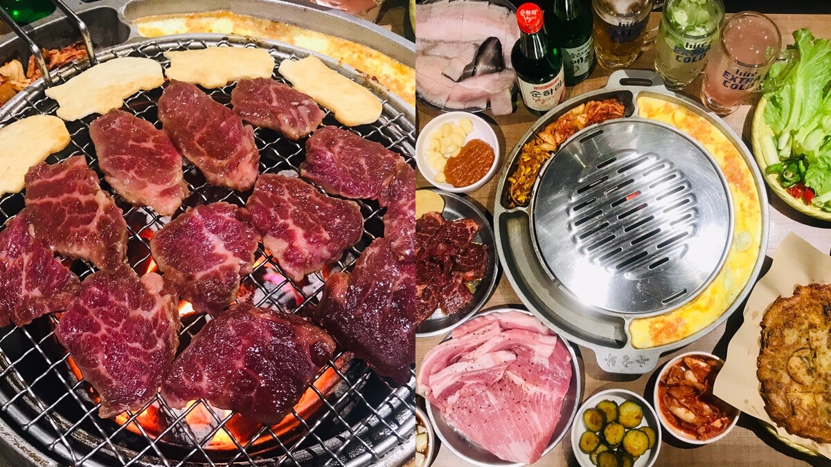 肉肉控們暴動起來！吃肉EatMeat巷弄間隱藏的韓式燒肉店，經典的鍋邊烤蛋、小菜無限享用