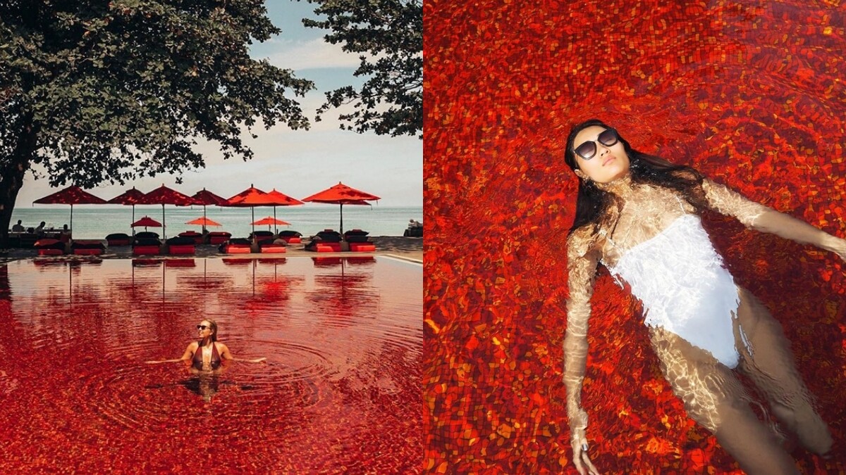 【泰國飯店】此生必住！微驚悚的「血紅色泳池」美到令人屏息，座落蘇梅島查汶海灘，IG網美全淪陷