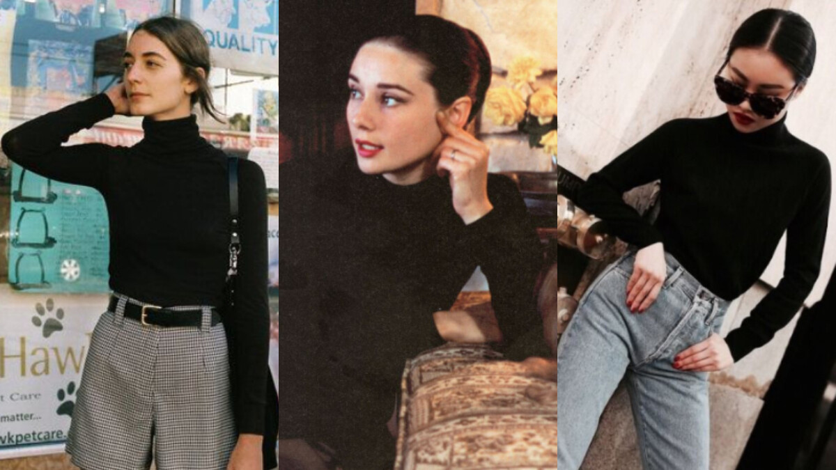 奧黛麗赫本從年輕穿到老！最 Chic 的「黑色高領」六種搭配術，時髦度飆升就靠它！
