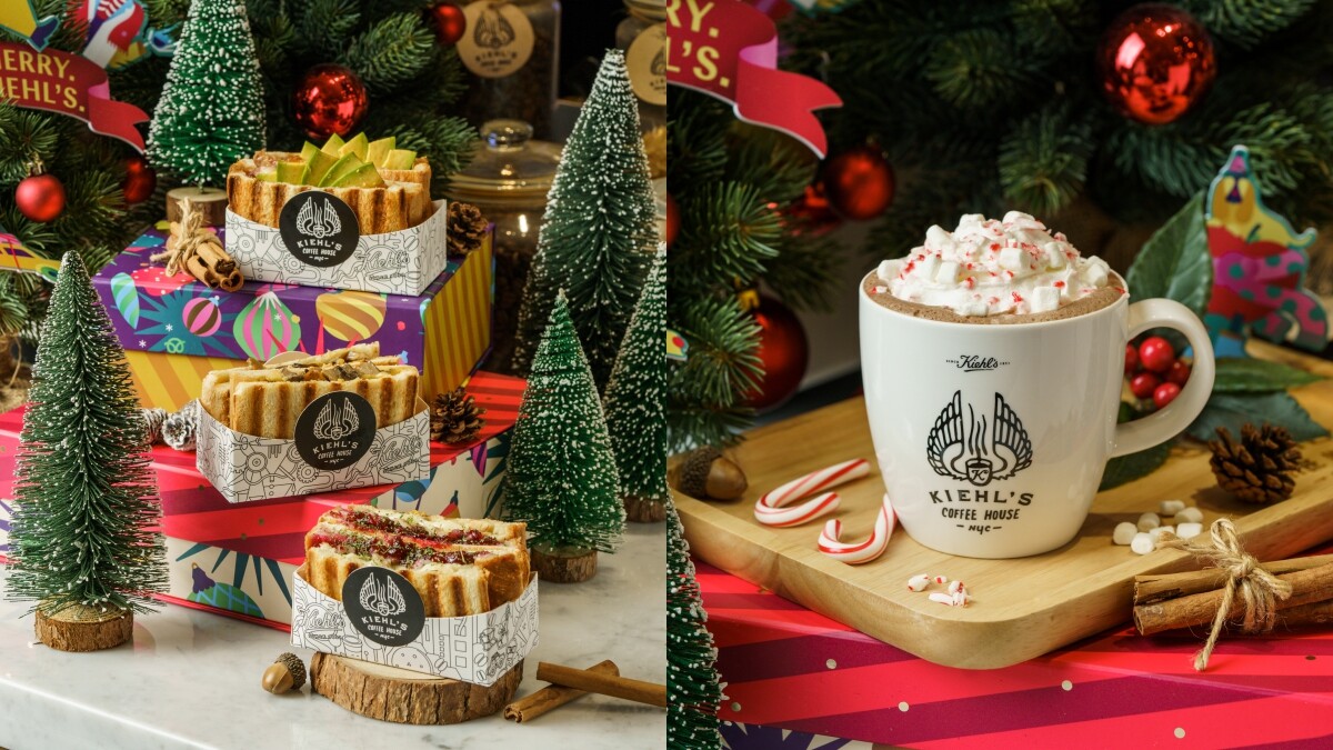 KIEHL’S COFFEE HOUSE推出2019聖誕限定餐點，烤雞莓果起士三明治、拐杖糖熱可可、還有派對甜點禮盒，迎接最NEW YORK的歡樂耶誕