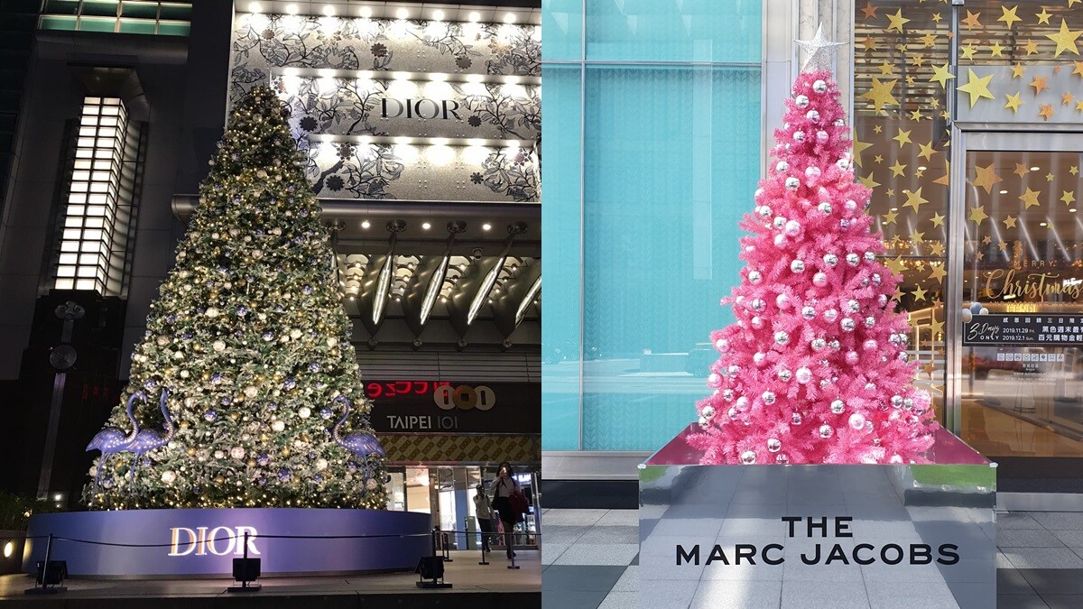2019精品聖誕樹登場！ Marc Jacobs夢幻粉色系、DIOR絕美圖騰印花耶誕樹亮燈了
