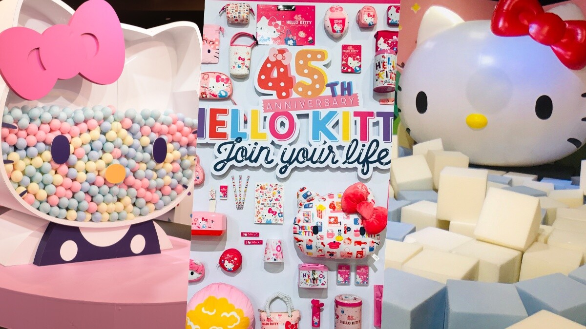 Kitty迷快衝！「Hello Kitty 45週年特展」5大互動展區，首創3米高Hello Kitty大型扭蛋機