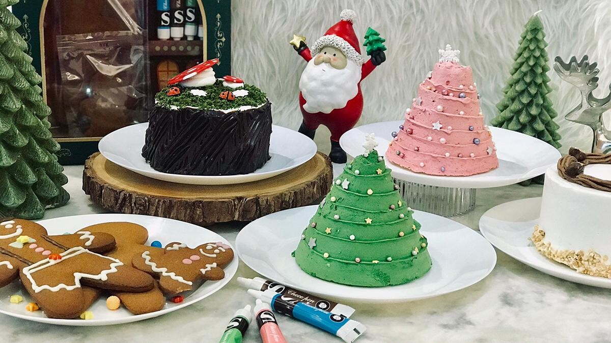 可以吃的聖誕樹！Funsiamo推4款「聖誕甜點」手作粉紅聖誕樹、樹幹蛋糕