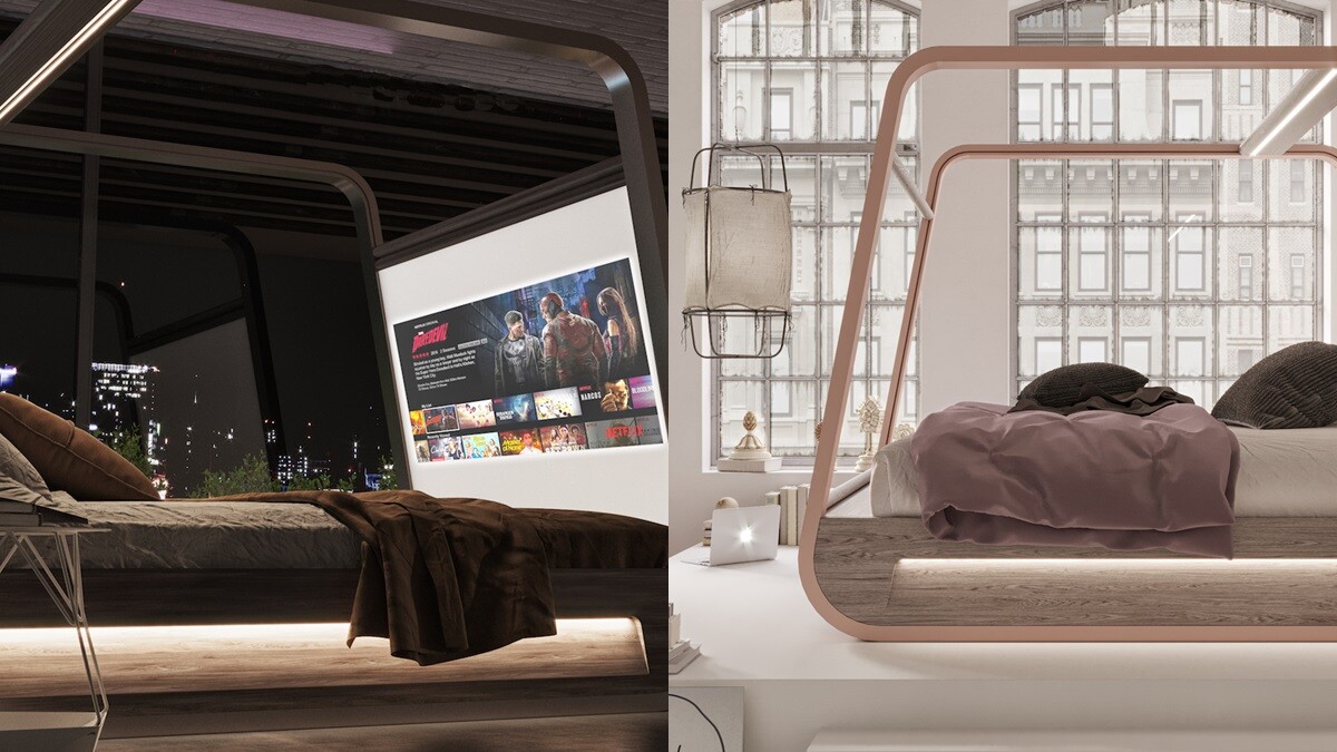 懶人夢幻逸品！「HiBed懶人智能床」配備70英吋劇大螢幕，無論追劇、吃飯、睡覺、玩遊戲一次滿足