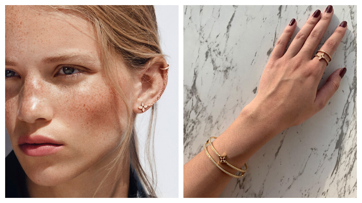 【試戴報告】這個耳環我可以！Louis Vuitton 推出 Idylle Blossom 珠寶系列，閃亮亮的經典花卉圖紋實在太生火！