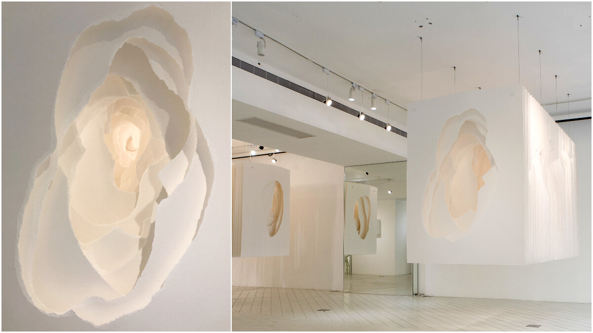 《紙的顛覆與構築》展覽仙氣裝置藝術，德國藝術家Angela Glajcar以紙的雕塑書寫空間