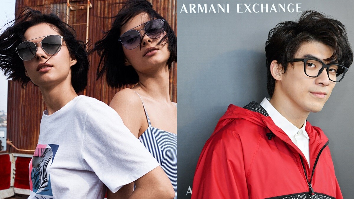 連林哲熹也卯起來掃貨！Armani Exchange首次與小林眼鏡合作，推出春夏必備糖果色墨鏡