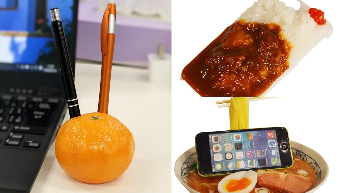 好想吃！日本推「橘子筆筒、食物手機架」超逼真的蜜柑還有剝皮版本，幽默指數滿分