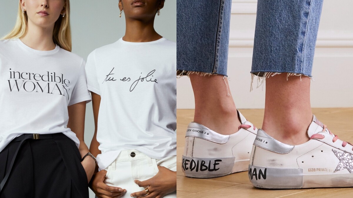 Net-A-Porter推出20款獨家限量T-Shirt＋兩樣配件，以標語為國際女性發聲！