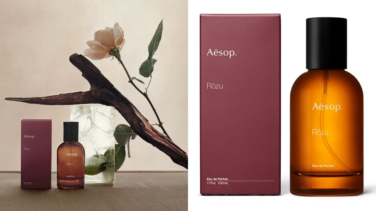 Aesop推出玫瑰香水「Rōzu馥香水」，第一款以花為主調，加入紫蘇、木質 