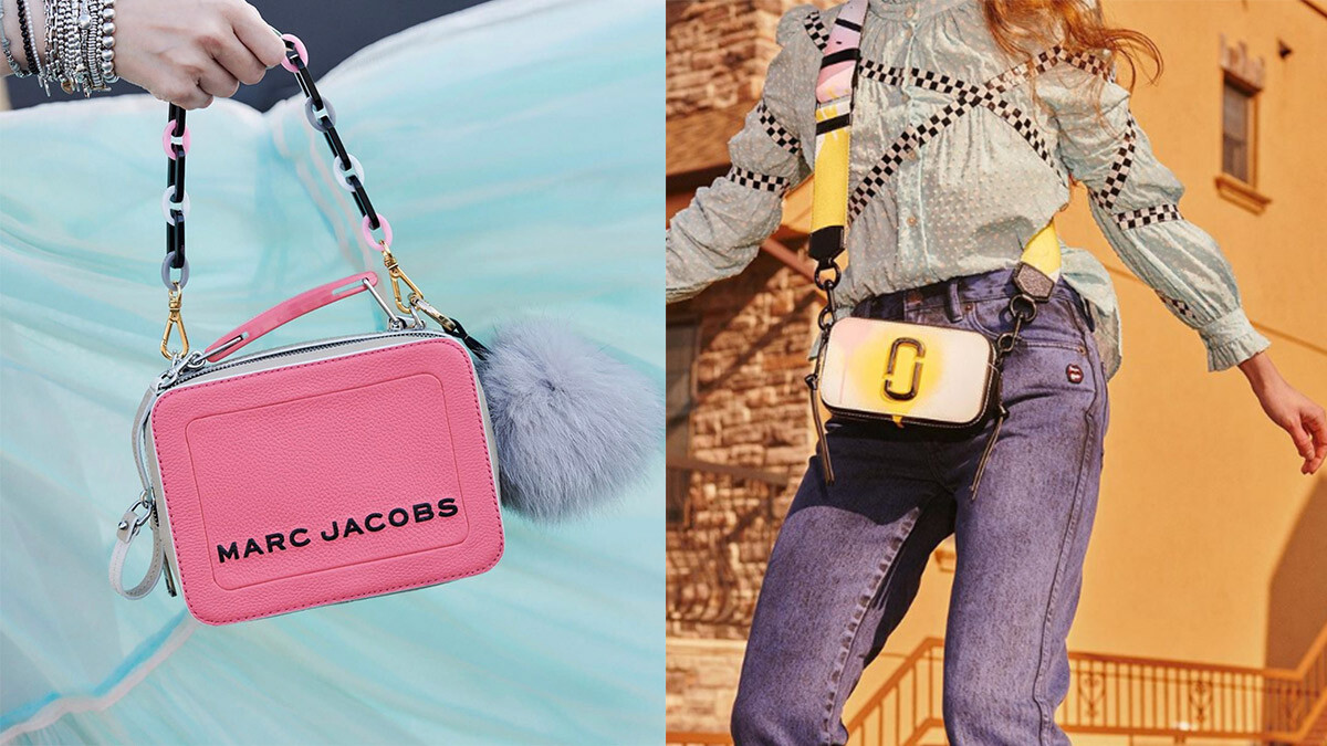 Marc Jacobs春夏系列包款以粉嫩色調完美迫降，搭配妳每日的多變造型，以及充滿活力的好心情！