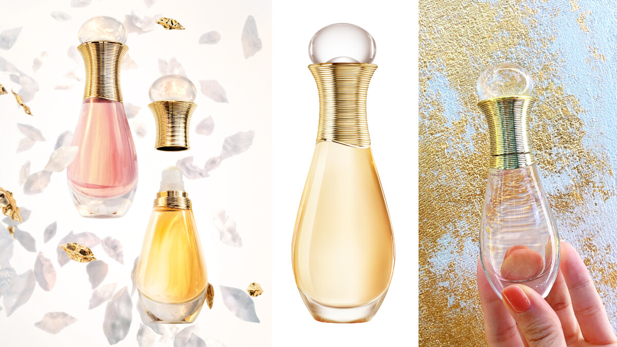 Dior J’adore香水推出「髮香噴霧、滾珠瓶」，可放包包的迷你大小，讓優雅香味隨身！