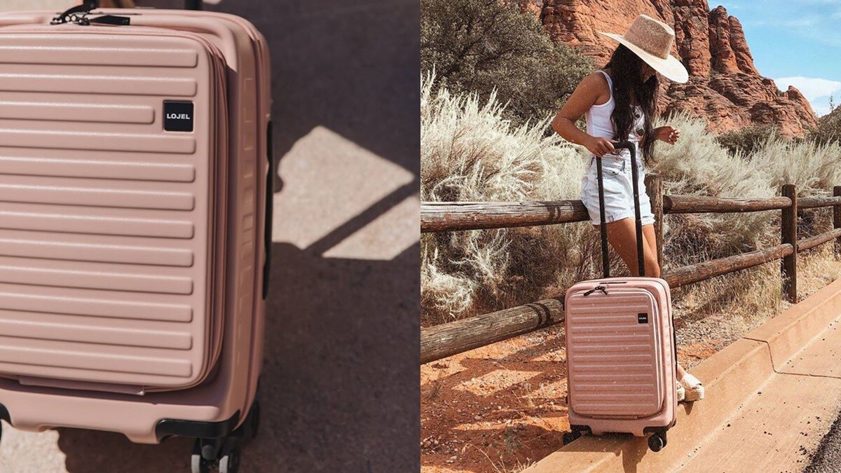 這咖粉色太夢幻！日系品牌LOJEL「粉嫩玫」行李箱超人氣，輕旅行潮女必收推薦