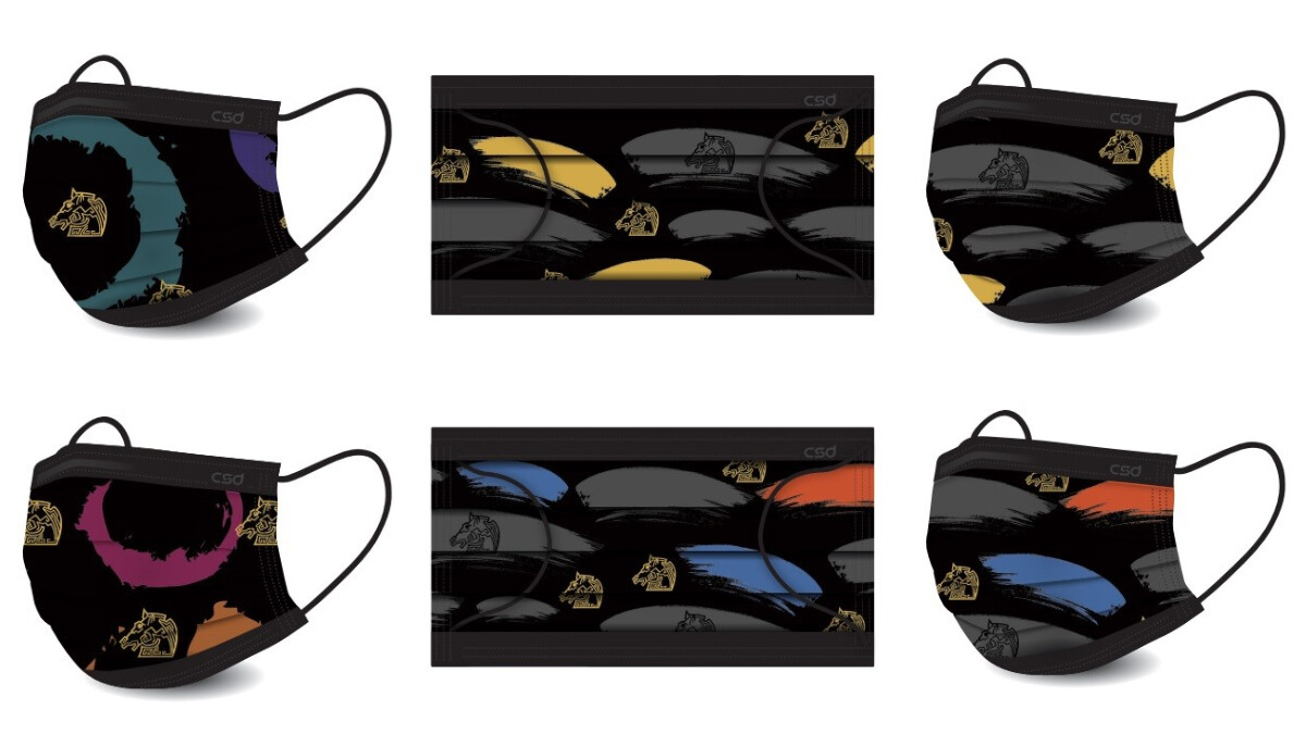 金馬57和中衛口罩聯名啦！推出兩款聯名花色，黑底金色LOGO限量登場