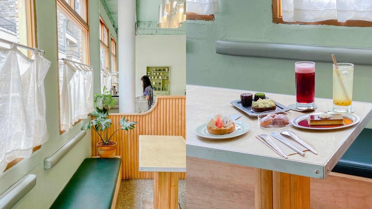 【台南甜點店】沼澤marsh隱身老宅的薄荷綠色仙氣咖啡廳，必吃方形烤布丁、荔枝乳酪塔