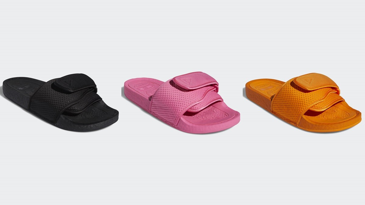全台這5處可以買到！adidas Originals攜手菲董打造芭比粉、霓虹橘、經典黑潮流拖鞋系列