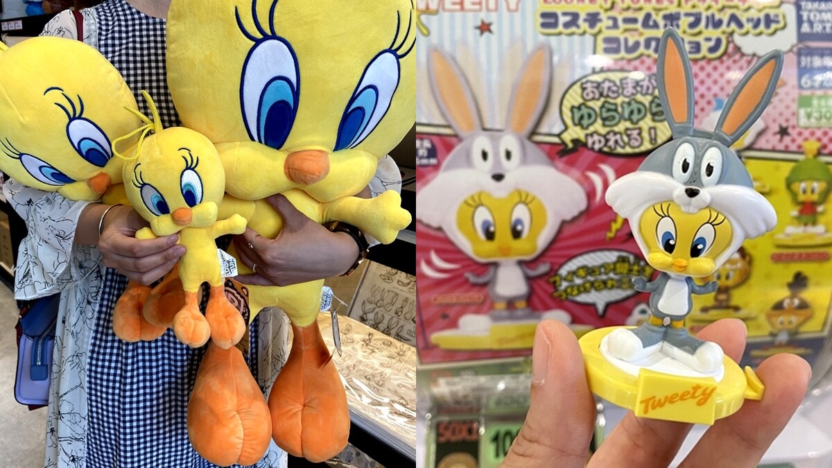 快把大頭崔弟娃娃抱回家！經典卡通《樂一通Looney Tunes》快閃店登場，兔巴哥、傻大貓等80件商品可愛爆炸