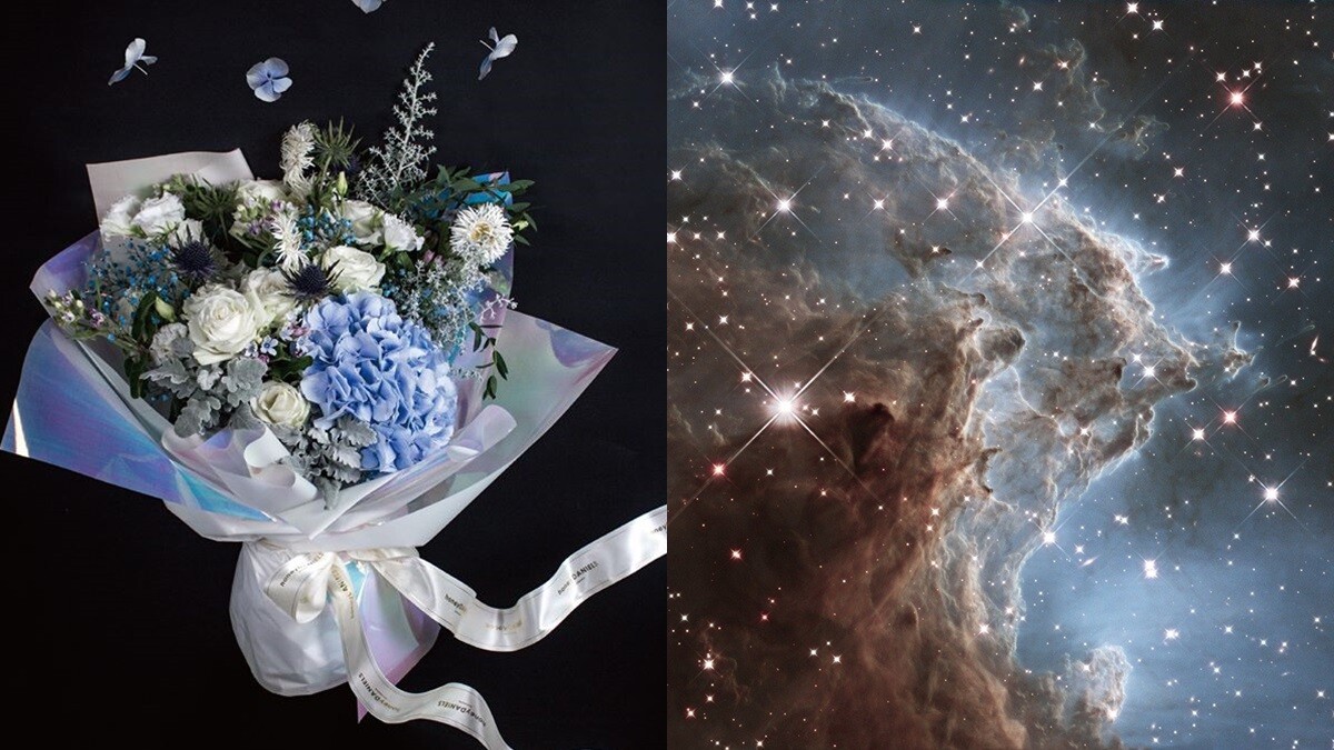 2020七夕情人節浪漫花束推薦！honeyDANIELS Florist打造8款宇宙星海系列，「獵戶座大星雲」、「猴頭星雲」絕美登場